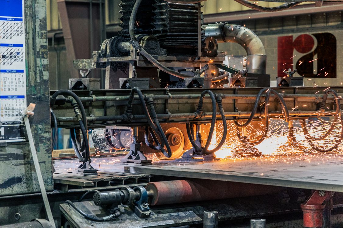 Industrial machinery components representing bearing maintenance and spare parts supply in UAE