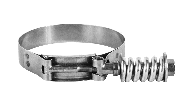 Spring loaded heavy duty clamp