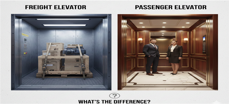 Freight Elevator vs Passenger Elevator: What’s the Difference?